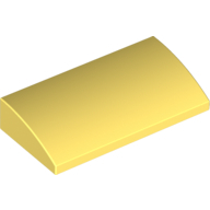 Lego destička oblá 2x4x2/3 zakulacená, světle žlutá jasná (6147716)